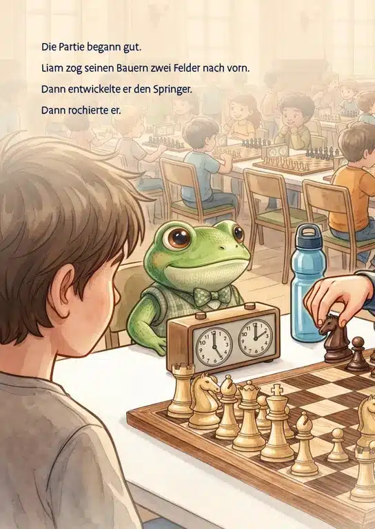 Seite aus dem Buch: Der Turniertag