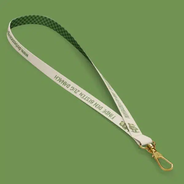 Quint-Lanyard mit Karabinerhaken und Schachbrettmuster