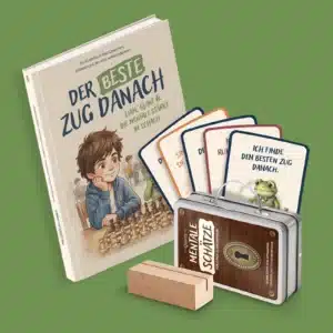Buch und Metalldose mit den Mentalen Schätzen