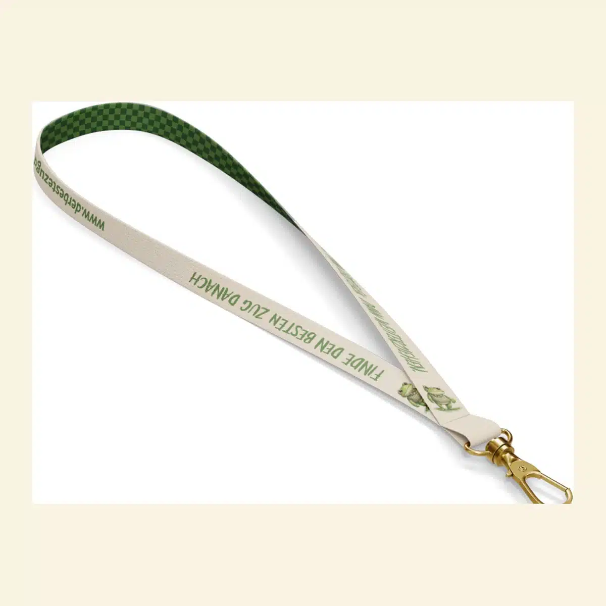 Quint-Lanyard mit goldenem Karabiner